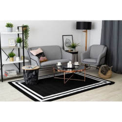 Dywan HAMPTON Ramka czarny 120x170cm Dywan HAMPTON Ramka czarny 120x170cm