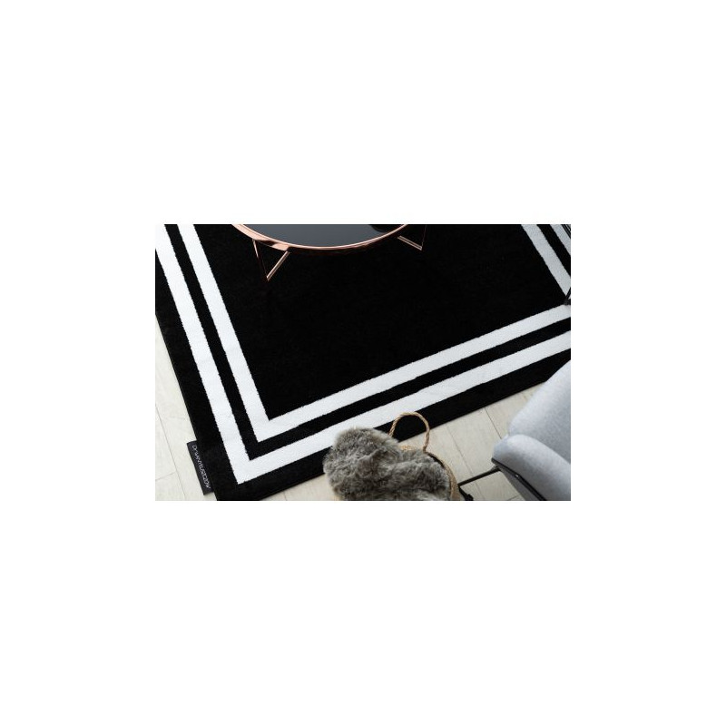 Dywan HAMPTON Ramka czarny 160x220cm Dywan HAMPTON Ramka czarny 160x220cm