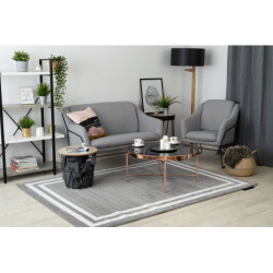 Dywan HAMPTON Ramka szary 120x170cm Dywan HAMPTON Ramka szary 120x170cm