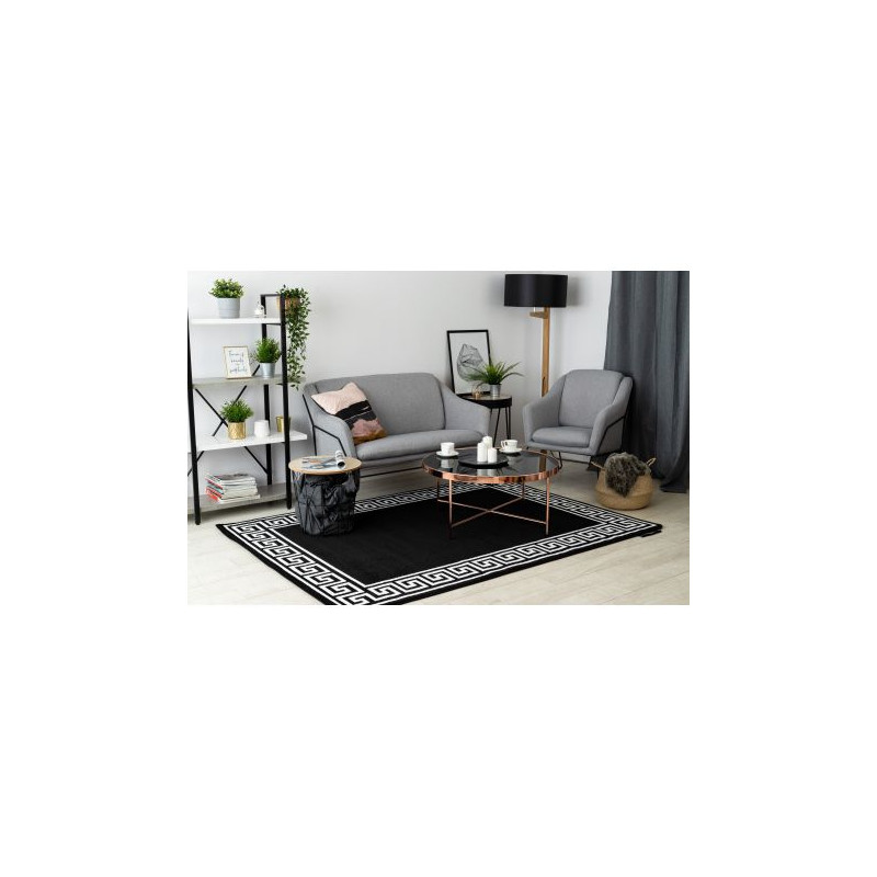 Dywan HAMPTON Grecos czarny 80x150cm Dywan HAMPTON Grecos czarny 80x150cm
