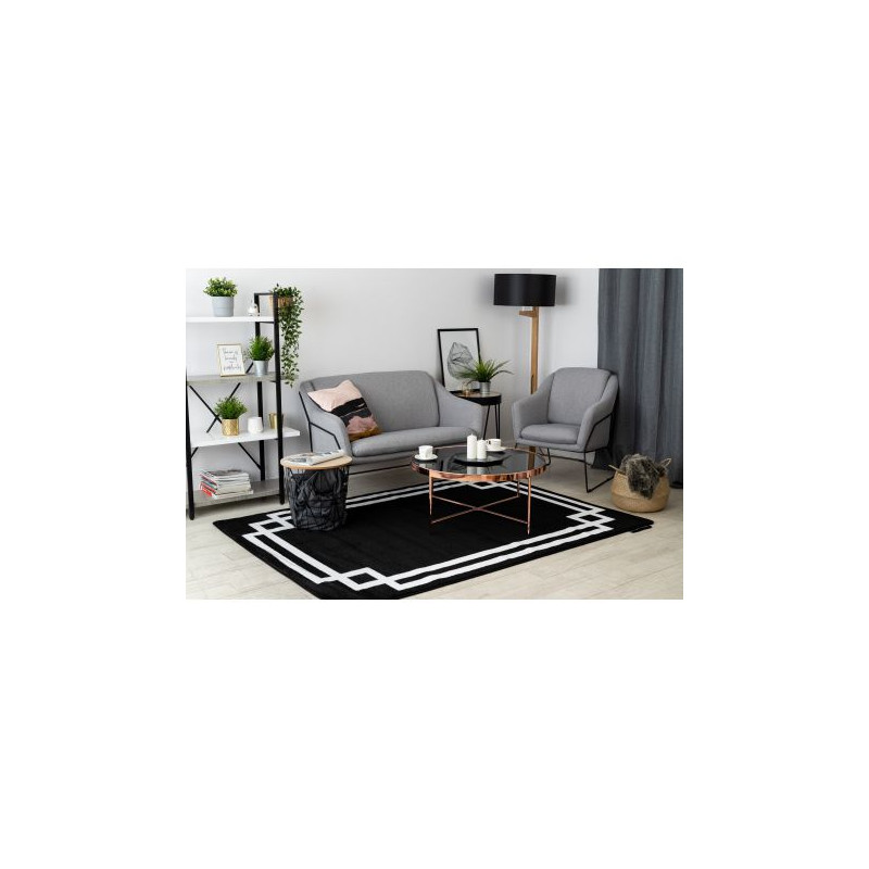 Dywan HAMPTON Lux czarny 160x220cm Dywan HAMPTON Lux czarny 160x220cm