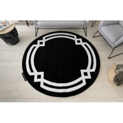 Dywan HAMPTON Lux koło czarny koło 200cm Dywan HAMPTON Lux koło czarny koło 200cm