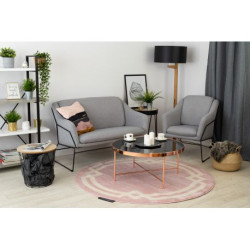 Dywan HAMPTON Lux koło róż koło 120cm Dywan HAMPTON Lux koło róż koło 120cm