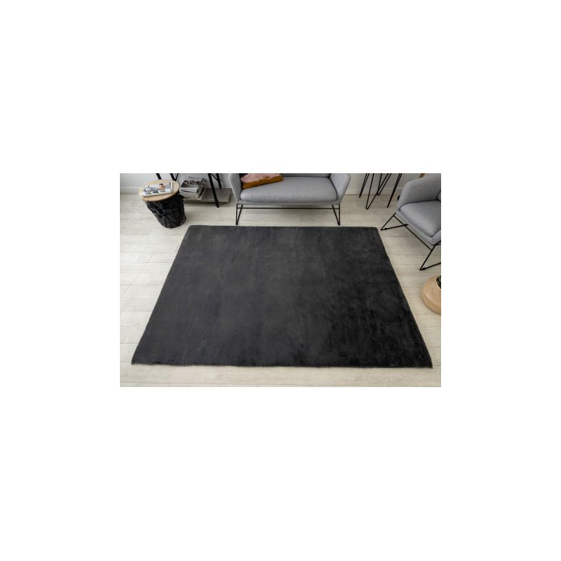 Dywan BUNNY antracyt IMITACJA FUTRA KRÓLIKA 200x290cm