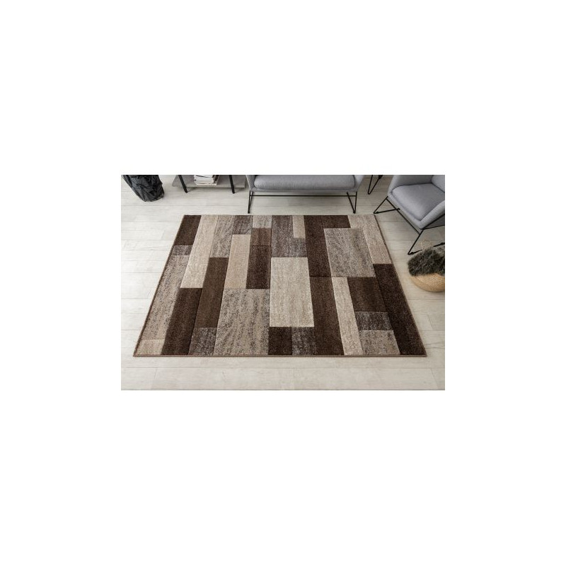 Dywan FEEL 5756/15044 PROSTOKĄTY brąz 160x220cm Dywan FEEL 5756/15044 PROSTOKĄTY brąz 160x220cm