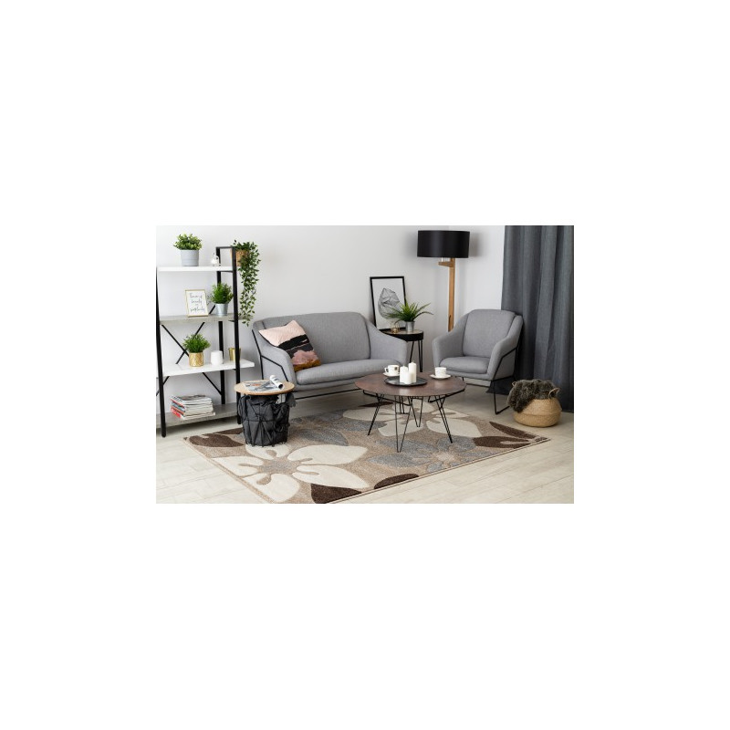 Dywan FEEL 1602/15055 KWIATKI beż / szary 240x330cm Dywan FEEL 1602/15055 KWIATKI beż / szary 240x330cm