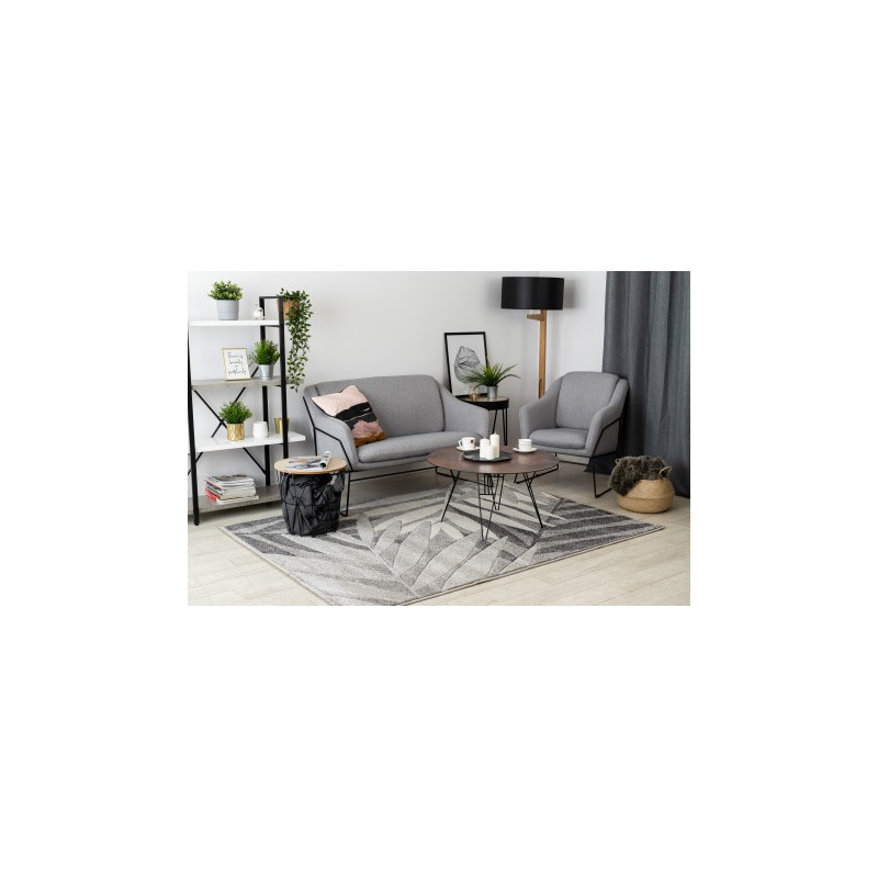 Dywan FEEL 1827/16811 LIŚCIE szary / krem 160x220cm Dywan FEEL 1827/16811 LIŚCIE szary / krem 160x220cm