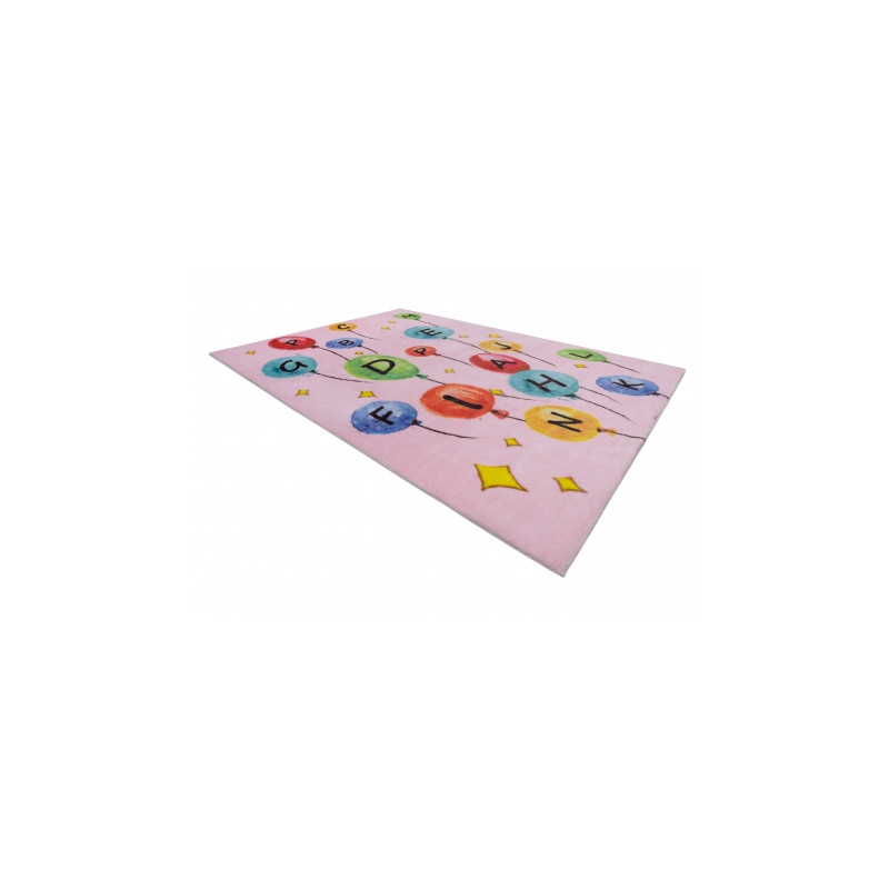 Dywan PLAY Balony litery abecadło G3548-3 róż antypoślizgowy 160x200cm Dywan PLAY Balony litery abecadło G3548-3 róż antypoślizgowy 160x200cm