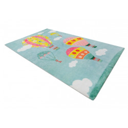 Dywan PLAY Balony chmurki G3426-2 zielony antypoślizgowy 120x165cm