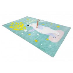 Dywan PLAY Miś gwiazdki G4016-1 zielony antypoślizgowy 160x200cm