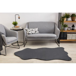 Dywan NEW DOLLY skórka G4337-2 szary antracyt IMITACJA FUTRA KRÓLIKA 60x90cm