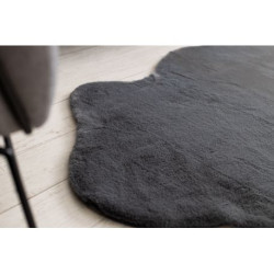 Dywan NEW DOLLY skórka G4337-2 szary antracyt IMITACJA FUTRA KRÓLIKA 60x90cm