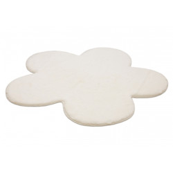 Dywan NEW DOLLY kwiatek G4372-4 beż IMITACJA FUTRA KRÓLIKA 90x90cm