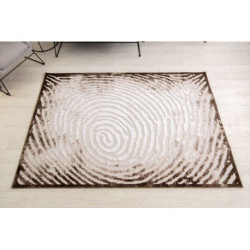Dywan AKRYL YAZZ W8535 PIEŃ SŁÓJ DRZEWA beż 133x190cm