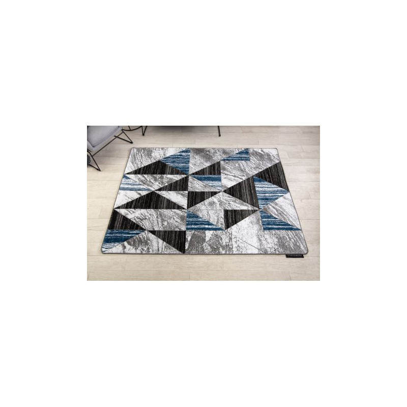 Dywan ALTER Nano Trójkąty niebieski 200x290cm