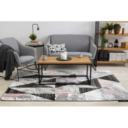 Dywan ALTER Nano Trójkąty różowy 200x290cm Dywan ALTER Nano Trójkąty różowy 200x290cm