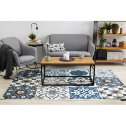 Dywan ALTER Porto Kwiaty niebieski 180x270cm Dywan ALTER Porto Kwiaty niebieski 180x270cm