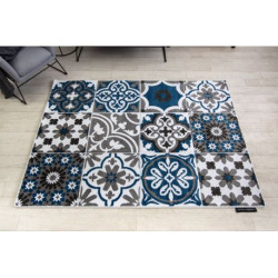 Dywan ALTER Porto Kwiaty niebieski 180x270cm Dywan ALTER Porto Kwiaty niebieski 180x270cm