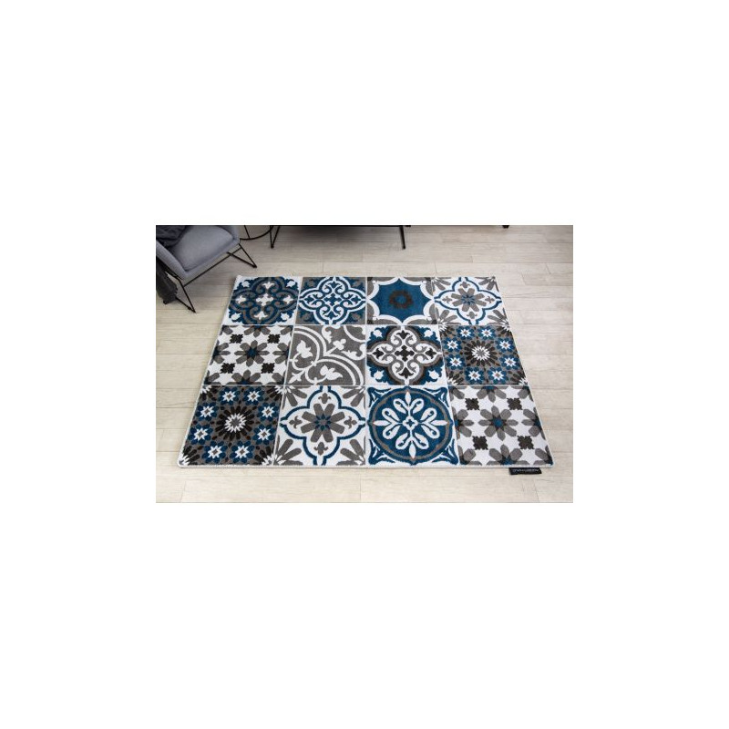 Dywan ALTER Porto Kwiaty niebieski 200x290cm Dywan ALTER Porto Kwiaty niebieski 200x290cm