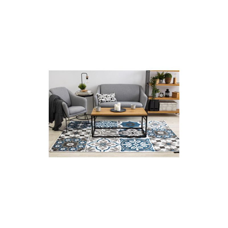 Dywan ALTER Porto Kwiaty niebieski 240x330cm Dywan ALTER Porto Kwiaty niebieski 240x330cm
