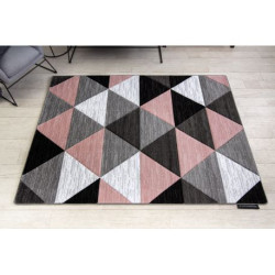 Dywan ALTER Rino Trójkąty różowy 140x190cm Dywan ALTER Rino Trójkąty różowy 140x190cm