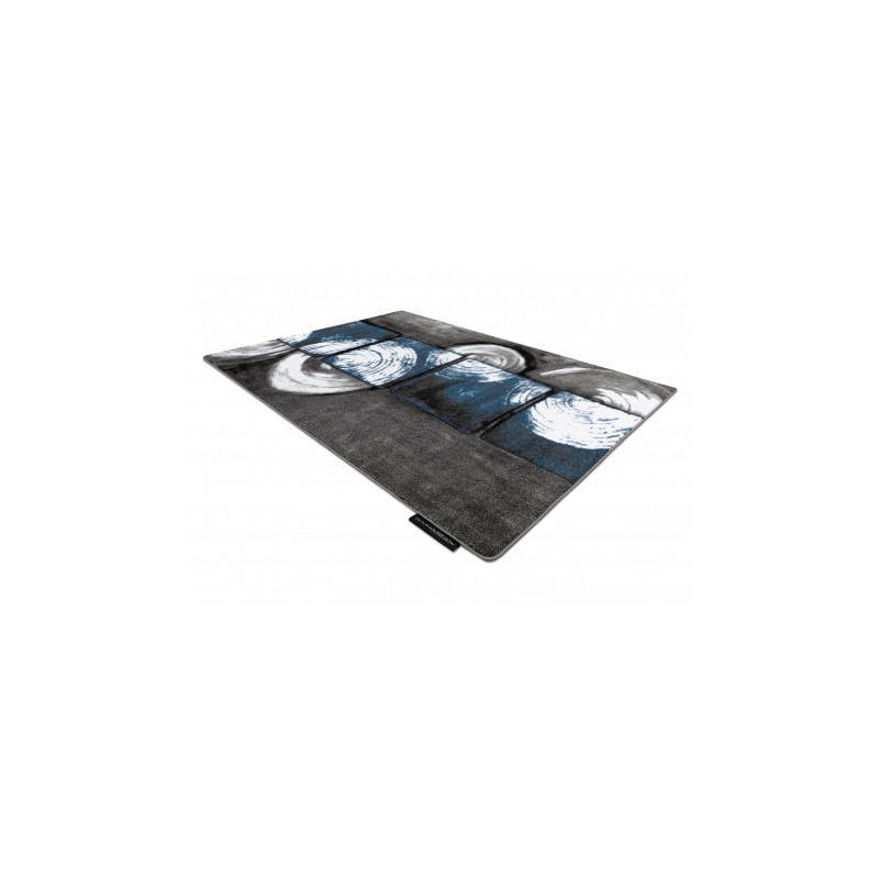 Dywan INTERO PHONO 3D Kwadraty niebieski 120x170cm Dywan INTERO PHONO 3D Kwadraty niebieski 120x170cm
