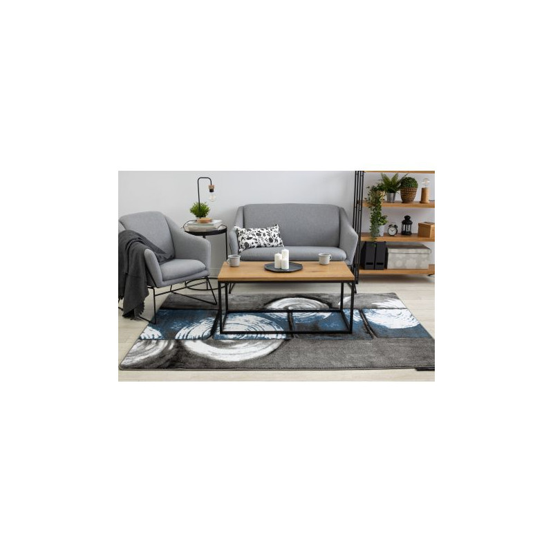 Dywan INTERO PHONO 3D Kwadraty niebieski 160x220cm