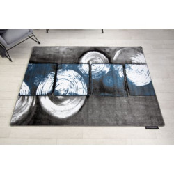 Dywan INTERO PHONO 3D Kwadraty niebieski 160x220cm