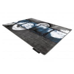 Dywan INTERO PHONO 3D Kwadraty niebieski 200x290cm Dywan INTERO PHONO 3D Kwadraty niebieski 200x290cm