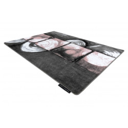 Dywan INTERO PHONO 3D Kwadraty różowy 140x190cm