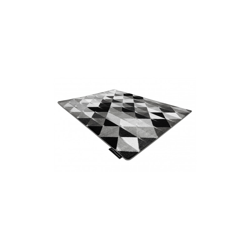 Dywan INTERO PLATIN 3D Trójkąty szary 120x170cm