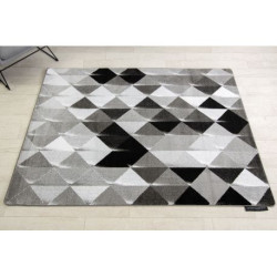 Dywan INTERO PLATIN 3D Trójkąty szary 120x170cm