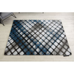 Dywan INTERO REFLEX 3D Kratka niebieski 120x170cm