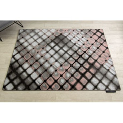 Dywan INTERO REFLEX 3D Kratka różowy 280x370cm