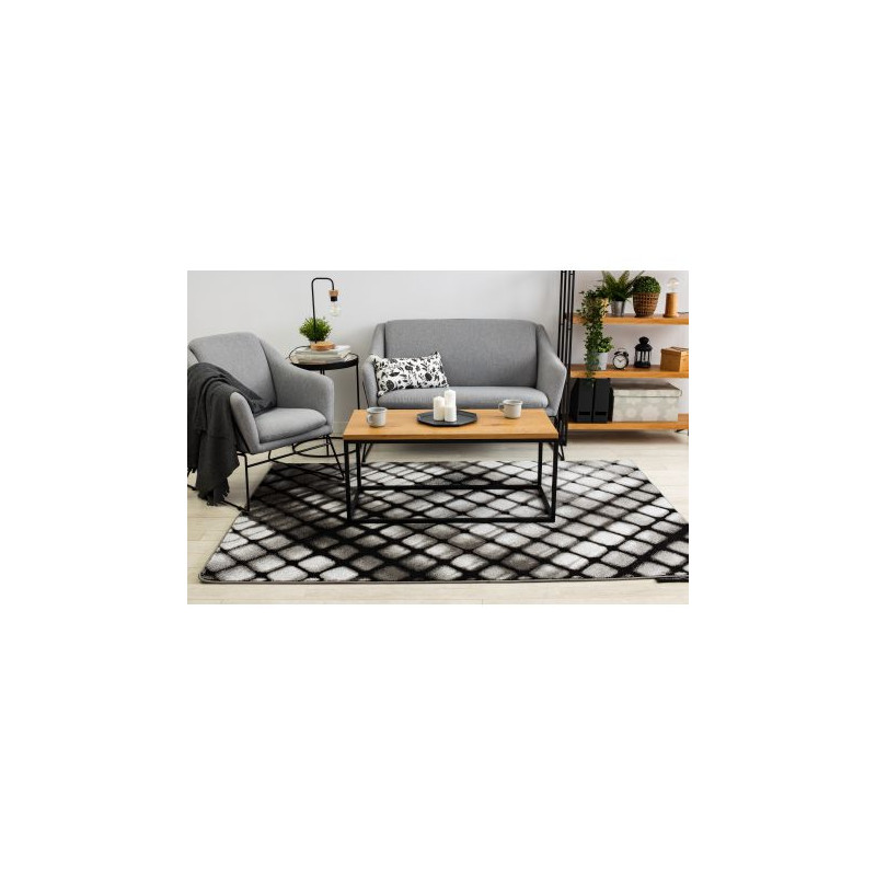 Dywan INTERO REFLEX 3D Kratka szary 160x220cm