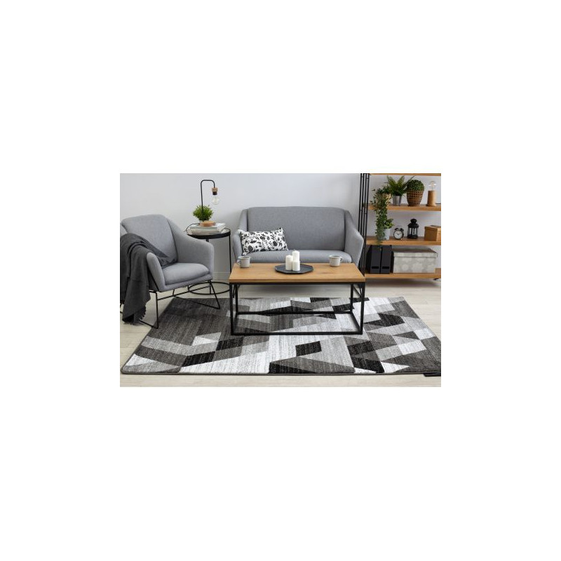 Dywan INTERO TECHNIC 3D Romby Trójkąty szary 140x190cm Dywan INTERO TECHNIC 3D Romby Trójkąty szary 140x190cm