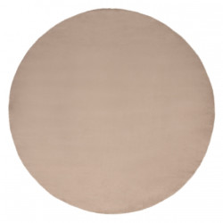 Dywan BUNNY koło taupe beż IMITACJA FUTRA KRÓLIKA koło 120cm