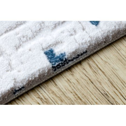 Dywan AKRYL DIZAYN 8840 kość słoniowa / niebieski 80x150cm Dywan AKRYL DIZAYN 8840 kość słoniowa / niebieski 80x150cm