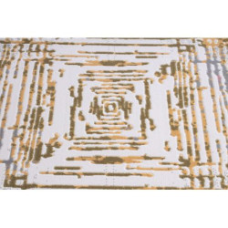 Dywan AKRYL USKUP Abstrakcja 353 kość słoniowa / żółty 80x300cm Dywan AKRYL USKUP Abstrakcja 353 kość słoniowa / żółty 80x300cm