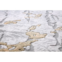 Dywan AKRYL USKUP 354/5052 kość słoniowa / zielony 80x300cm