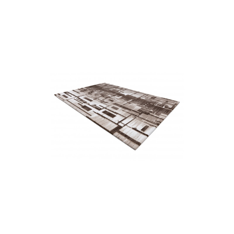Dywan AKRYL USKUP Geometryczny 9481 beż 80x300cm