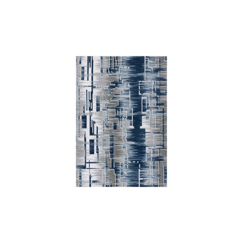 Dywan AKRYL USKUP Geometryczny  9481 niebieski 100x200cm