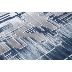 Dywan AKRYL USKUP Geometryczny  9481 niebieski 100x200cm