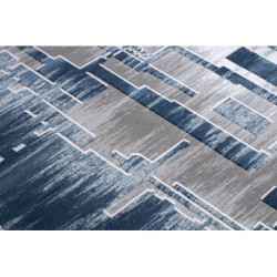 Dywan AKRYL USKUP Geometryczny  9481 niebieski 100x200cm