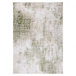 Dywan AKRYL USKUP 9483 kość słoniowa / zielony 100x300cm
