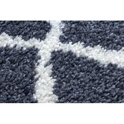 Dywan, Chodnik BERBER CROSS szary - do kuchni, przedpokoju, na korytarz 60x200cm