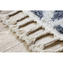 Dywan, Chodnik BERBER CROSS szary - do kuchni, przedpokoju, na korytarz 80x250cm