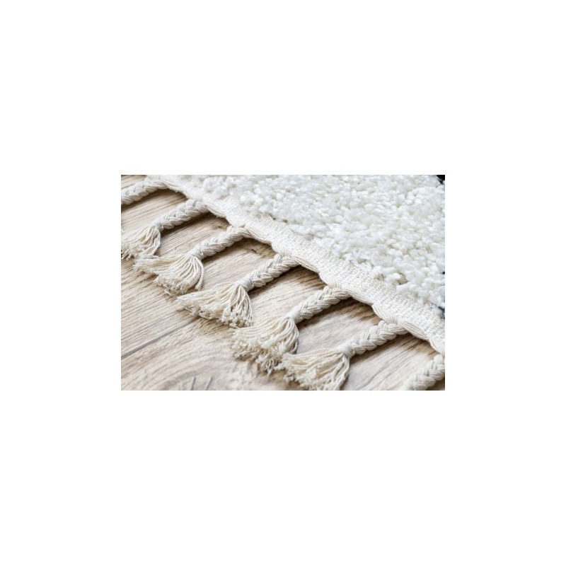 Dywan, Chodnik BERBER CROSS biały - do kuchni, przedpokoju, na korytarz 60x300cm