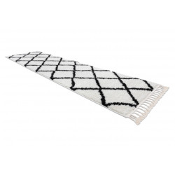 Dywan, Chodnik BERBER CROSS biały - do kuchni, przedpokoju, na korytarz 70x250cm