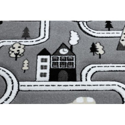 Dywan PETIT TOWN MIASTO ULICE szary 80x150cm